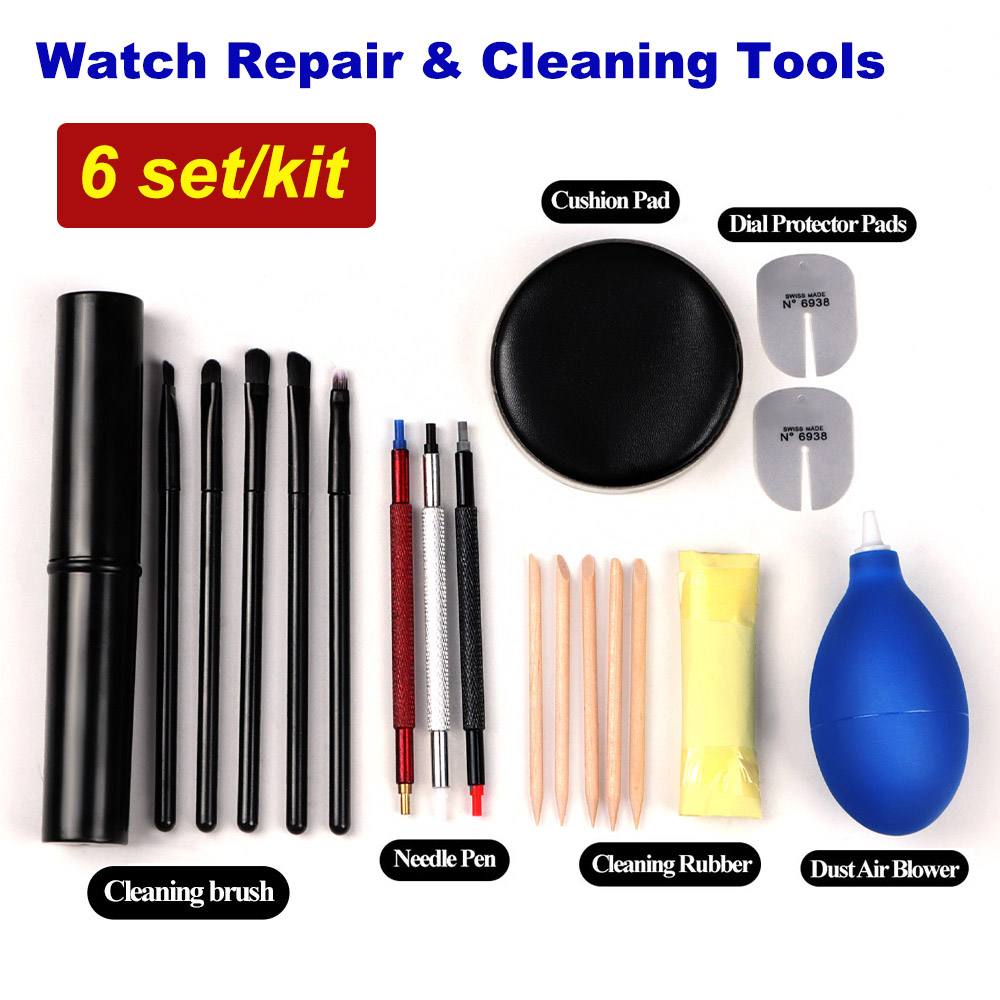 Luxury Watch Cleaning Kit - 6Kits d'accessoires de réparation de montres,