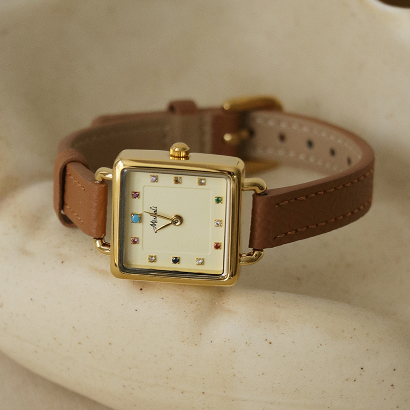 Luxury Watch Leather Strap - Montre originale pour femme, Style étudiant,