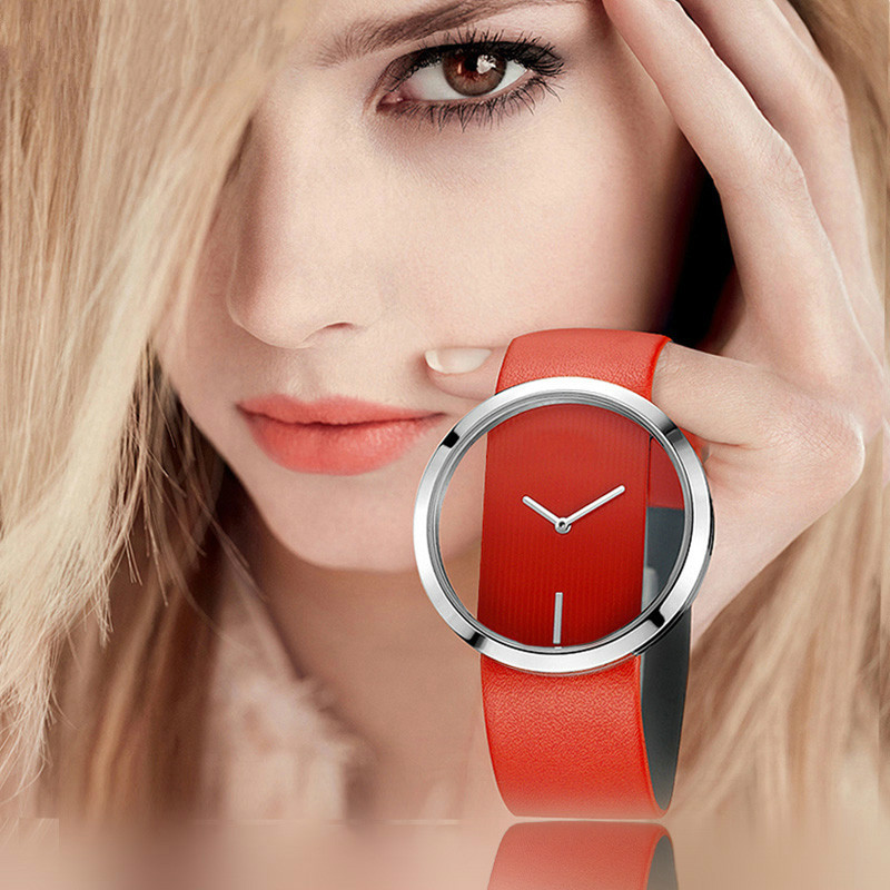 Luxury Watch Leather Strap - Montre de luxe avec bracelet en