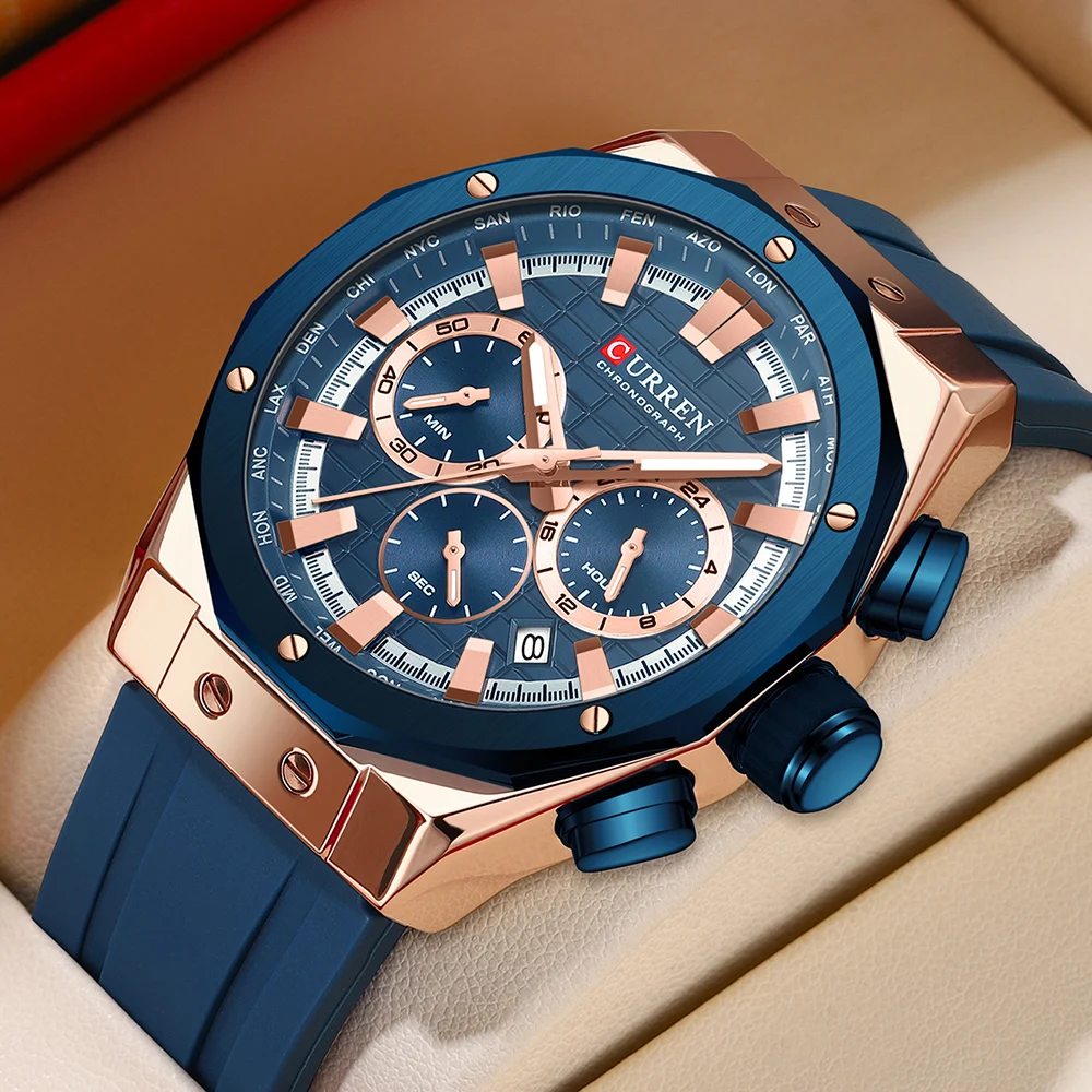 Luxury Watch Apple - Istro REN-Montre chronographe Shoous pour homme