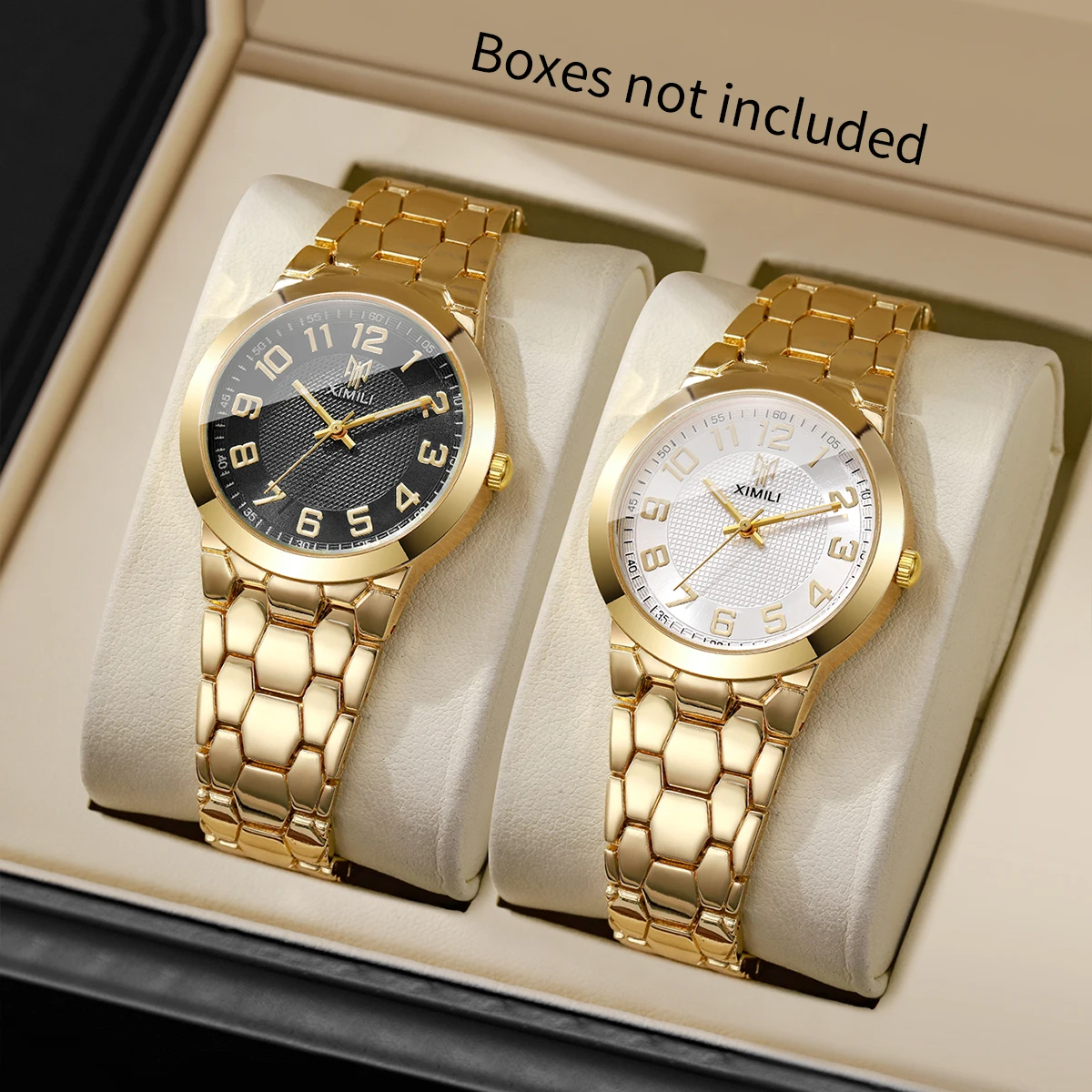 Luxury Watch Gold And Black - Montre-bracelet de luxe pour femme, cadran