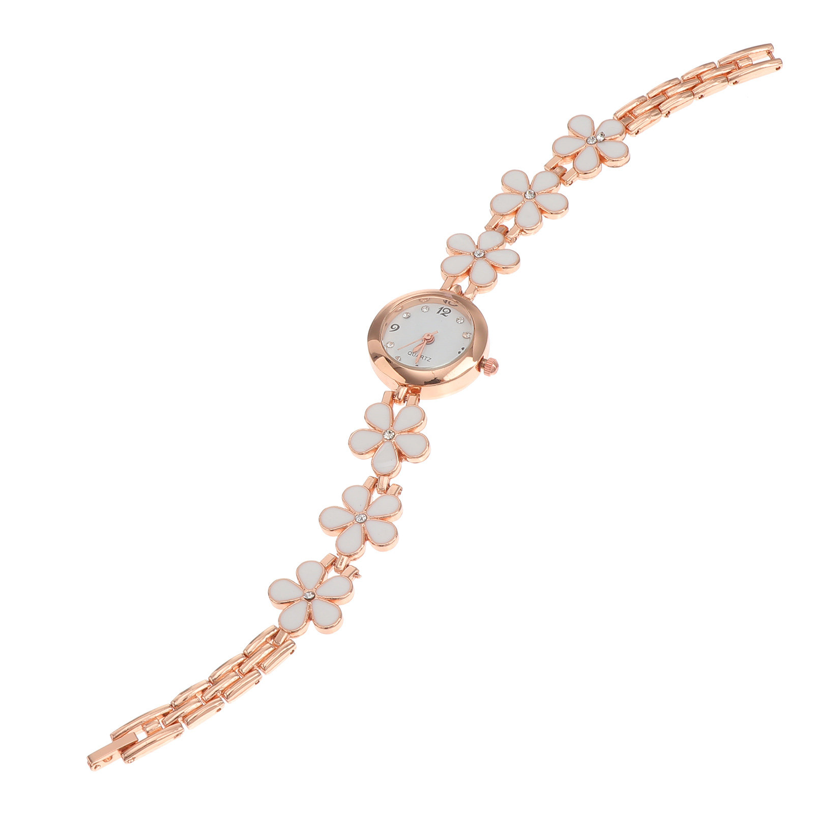 Luxury Watch In Usa - Élégante montre-bracelet en quartz et cristal