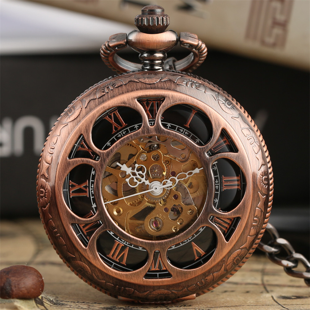 Luxury Watch Gold And Black - Montre de poche mécanique creuse or