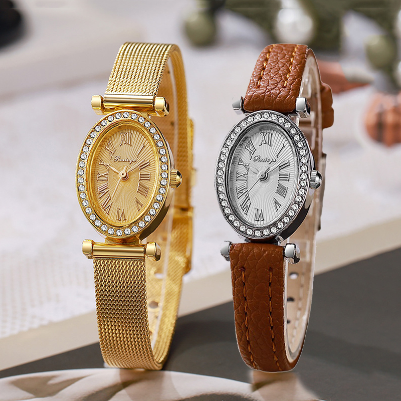 Luxury Watch Leather Strap - Montre de luxe pour femmes, mode,