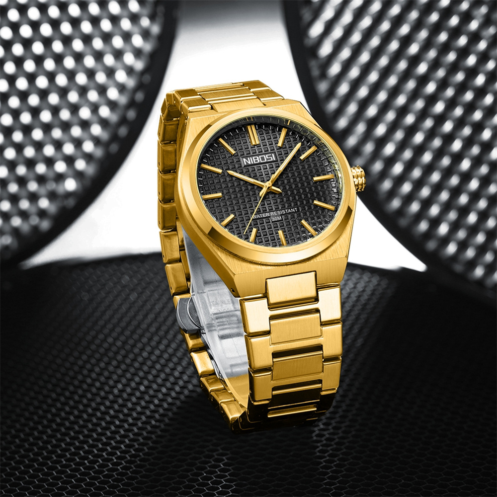 Luxury Watch Gold And Black - Homme marque montre de luxe or