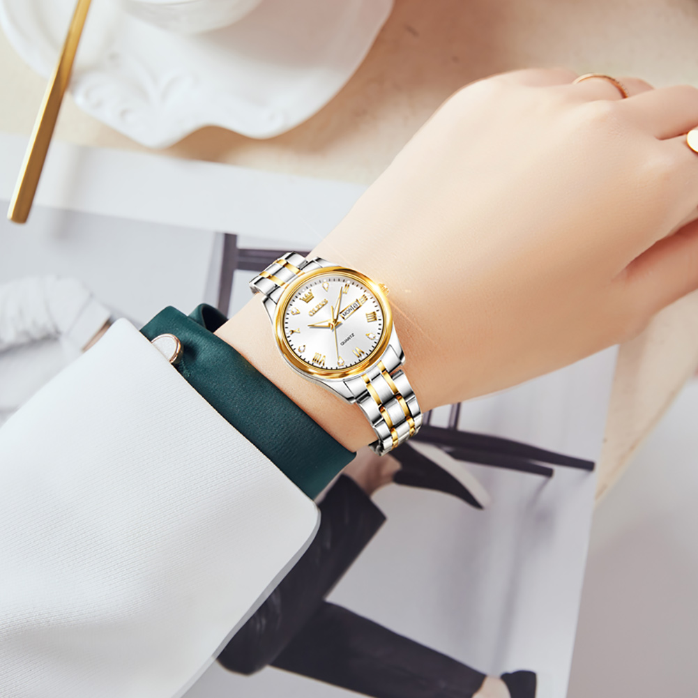 OLEVS-Montre à Quartz Étanche  - Luxury Watch Leather Strap avis et prix