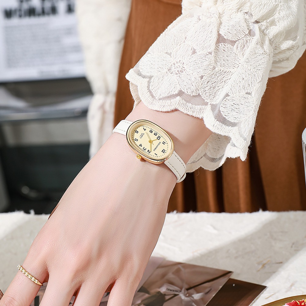 Montres de luxe à cadran ovale - Luxury Watch Leather Strap avis et prix