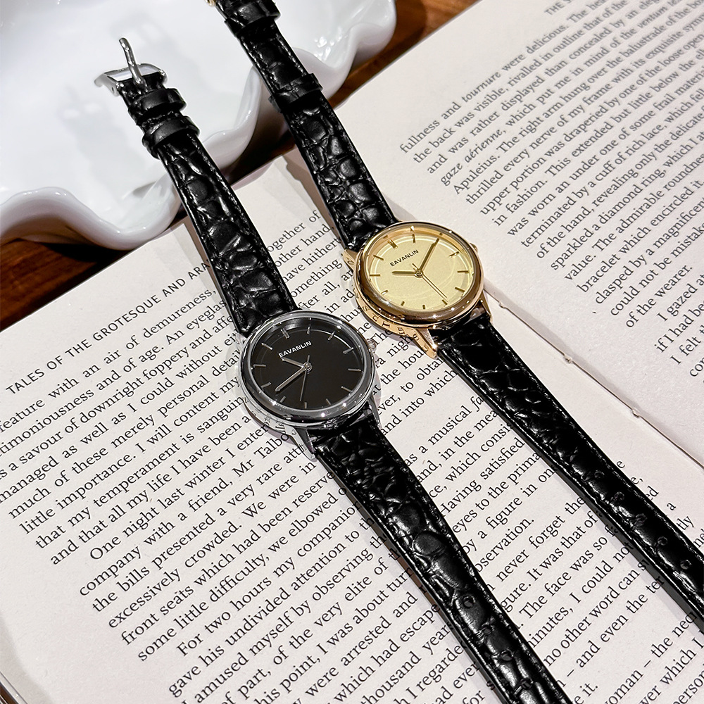 Nouvelle montre à quartz vinta - Luxury Watch Gold And Black avis et prix
