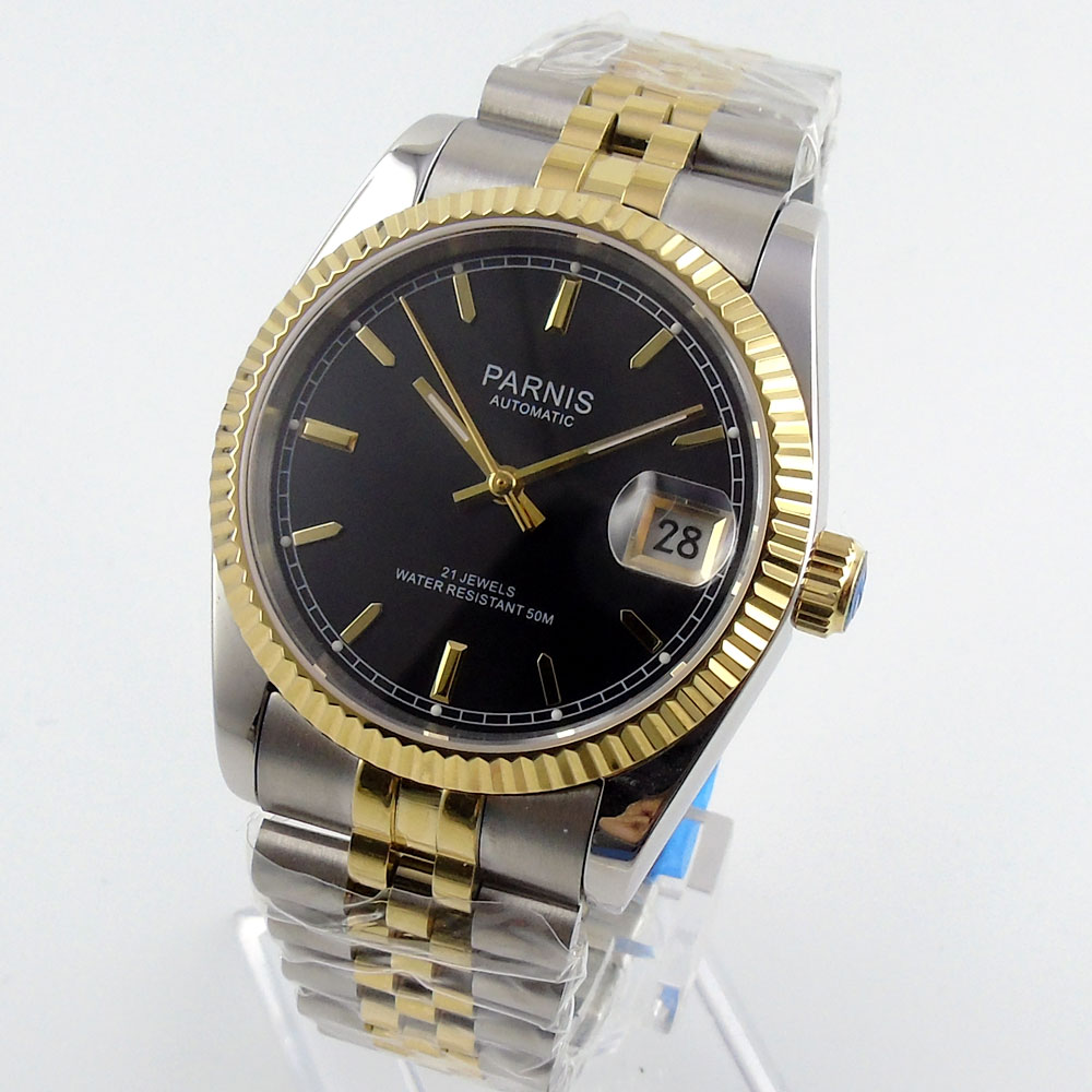 Parnis – montre automatique po - Luxury Watch Gold And Black avis et prix