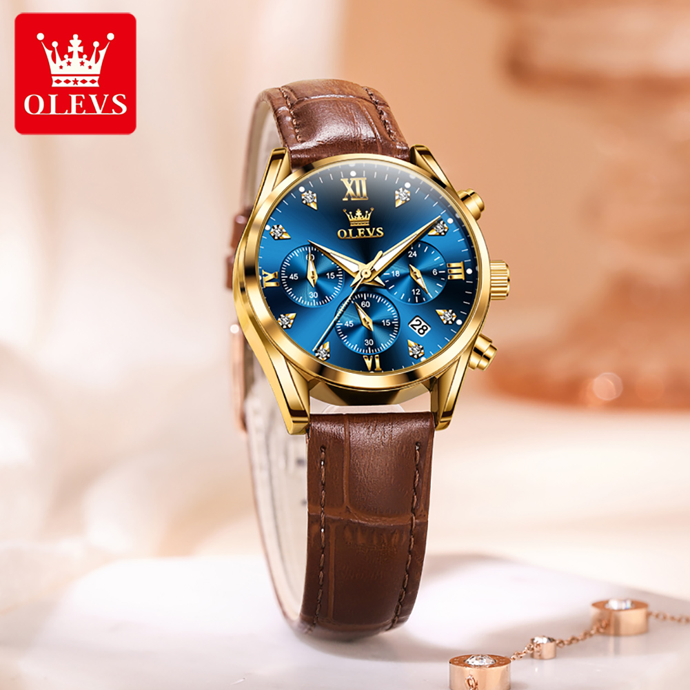 OLEVS 5523 marque originale mo - Luxury Watch Leather Strap avis et prix