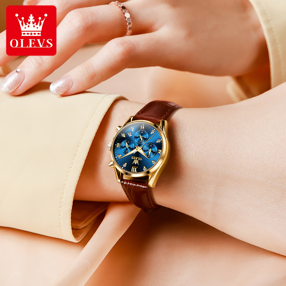 OLEVS 5523 marque originale mo - Luxury Watch Leather Strap avis et prix
