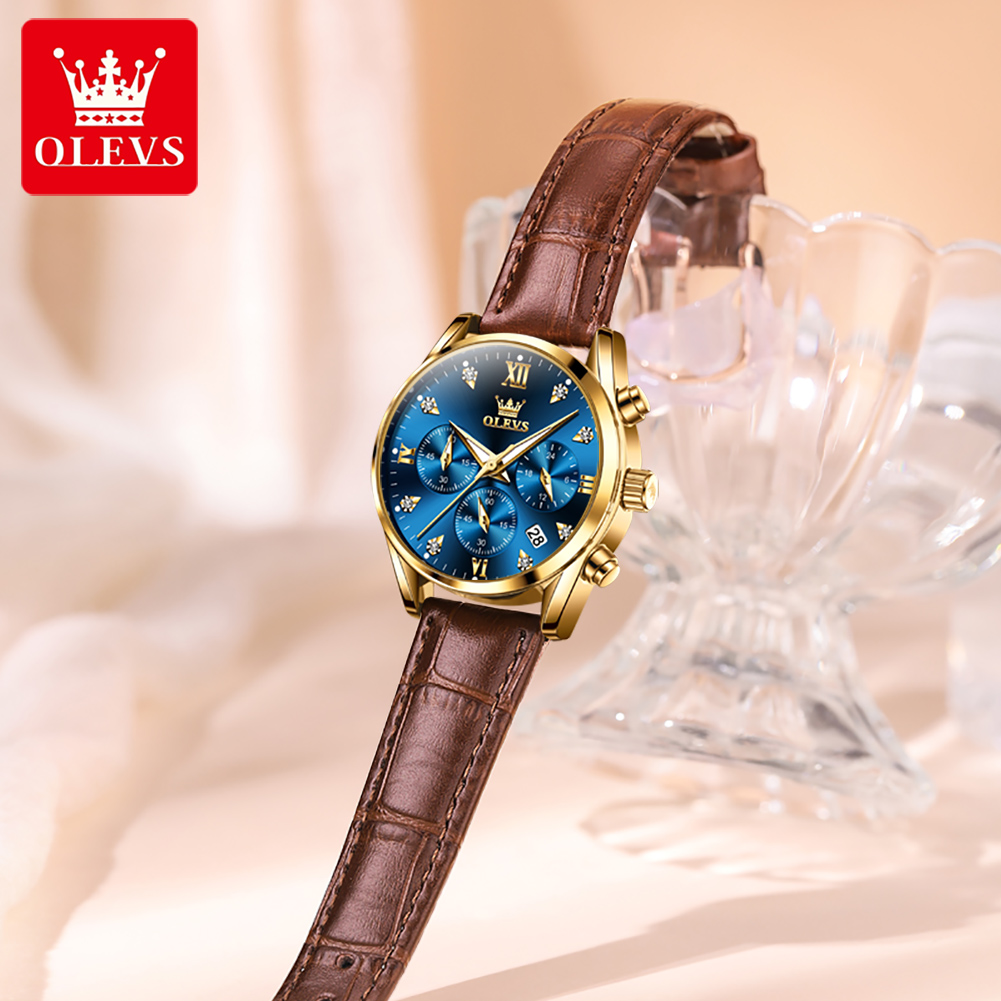 OLEVS 5523 marque originale mo - Luxury Watch Leather Strap avis et prix