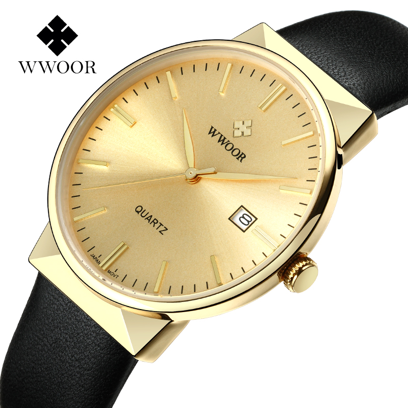 WWOOR hommes montres haut de g - Luxury Watch Gold And Black avis et prix