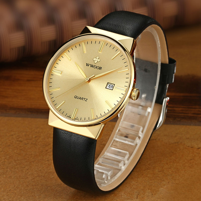 WWOOR hommes montres haut de g - Luxury Watch Gold And Black avis et prix