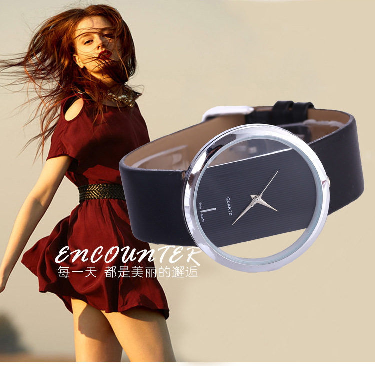 Montre de luxe avec bracelet e - Luxury Watch Leather Strap avis et prix