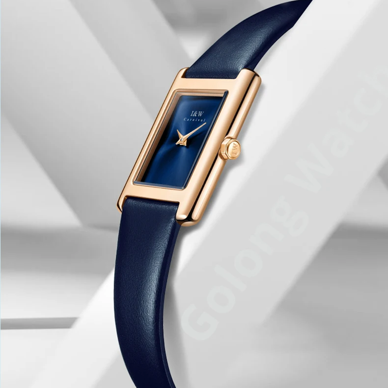 I & W carnaval Ultra mince mon - Luxury Watch Leather Strap avis et prix