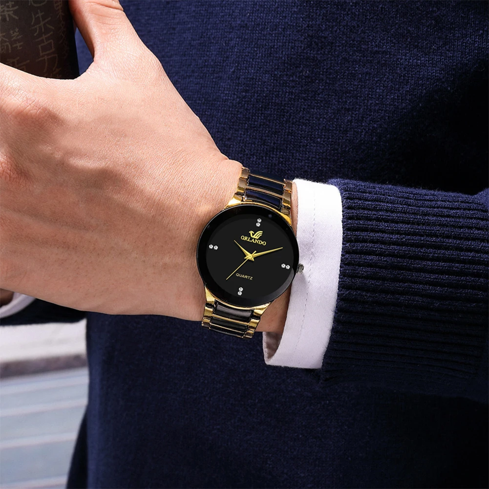 Montre à Quartz pour hommes, e - Luxury Watch Gold And Black avis et prix