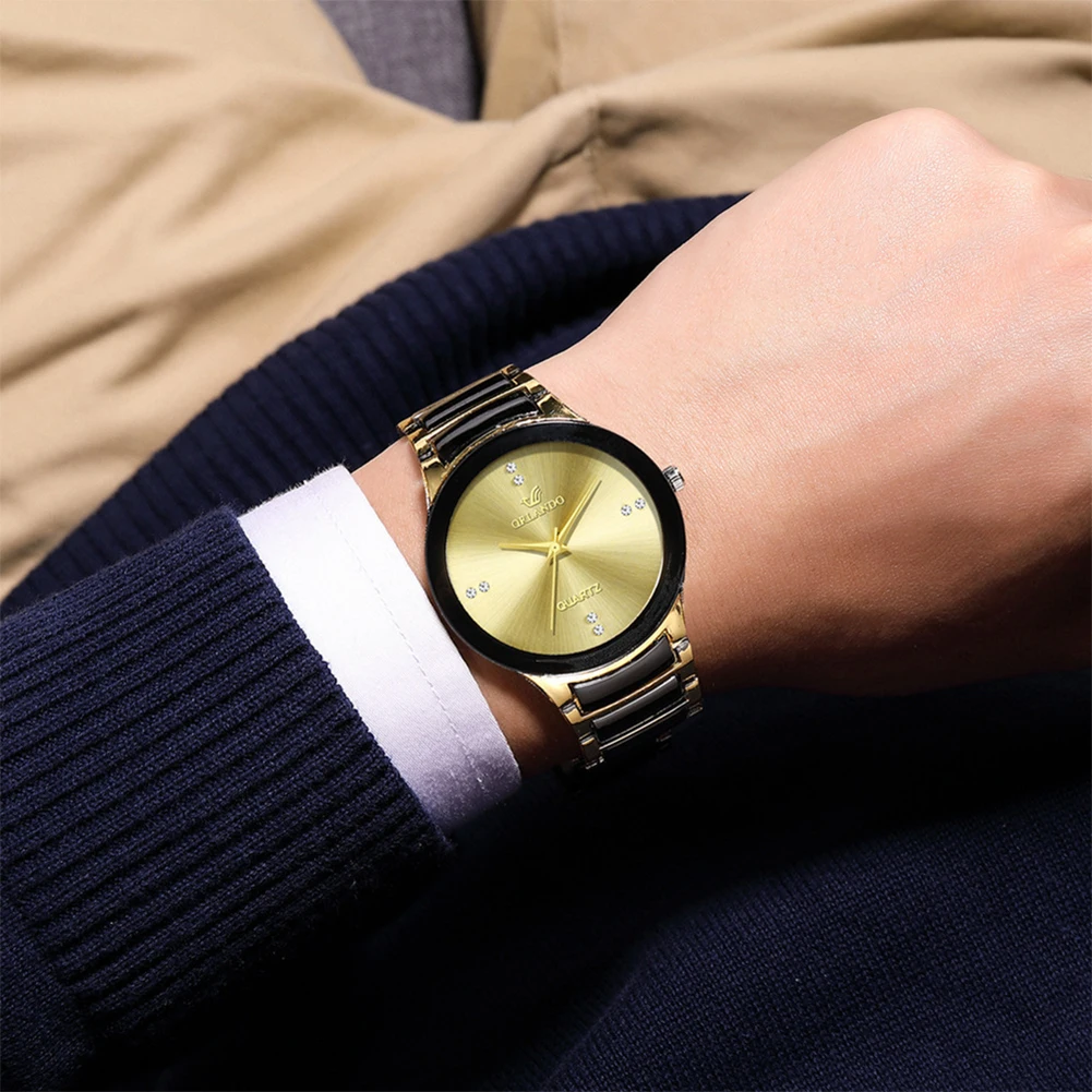 Montre à Quartz pour hommes, e - Luxury Watch Gold And Black avis et prix