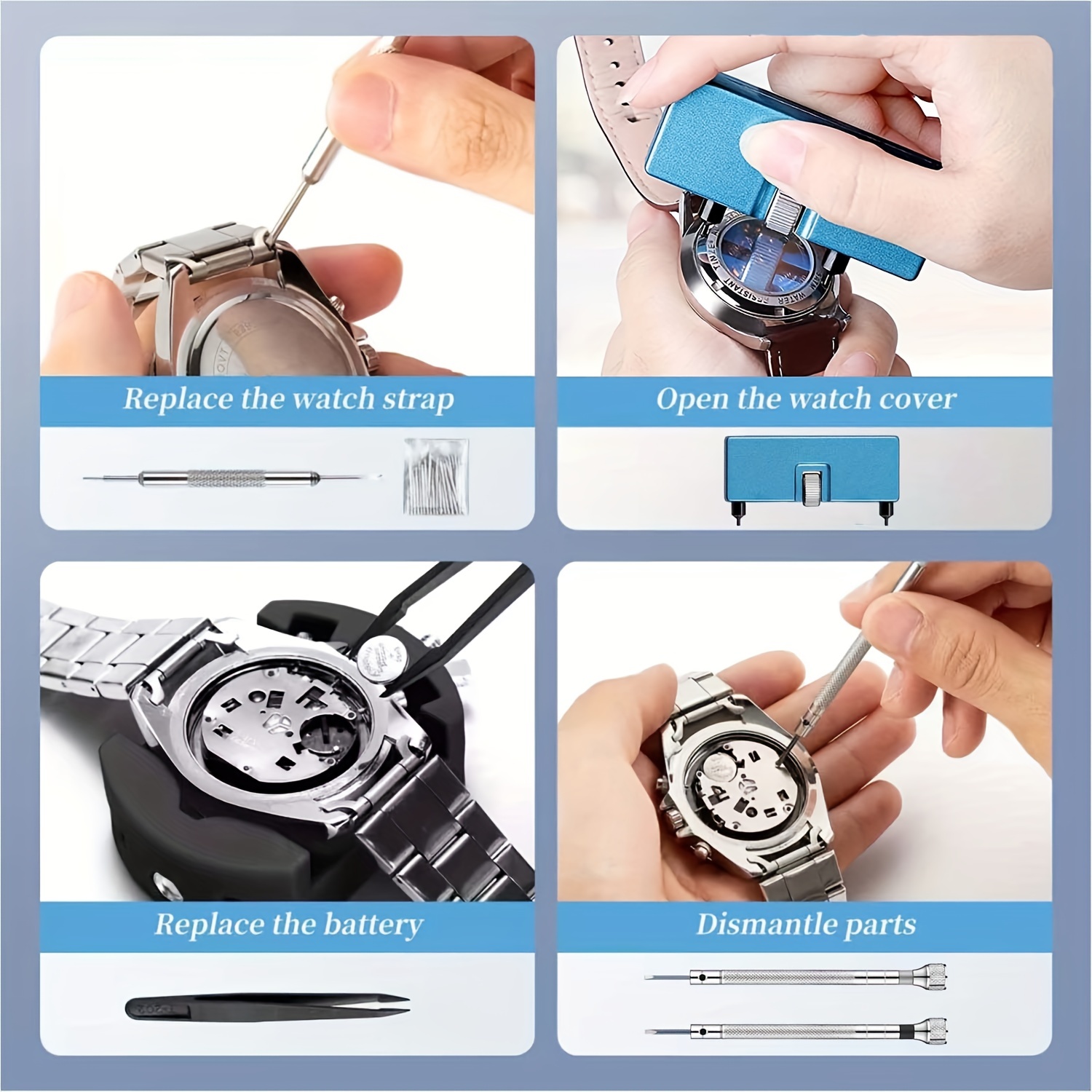 Kit de réparation de montre 26 - Luxury Watch Cleaning Kit avis et prix
