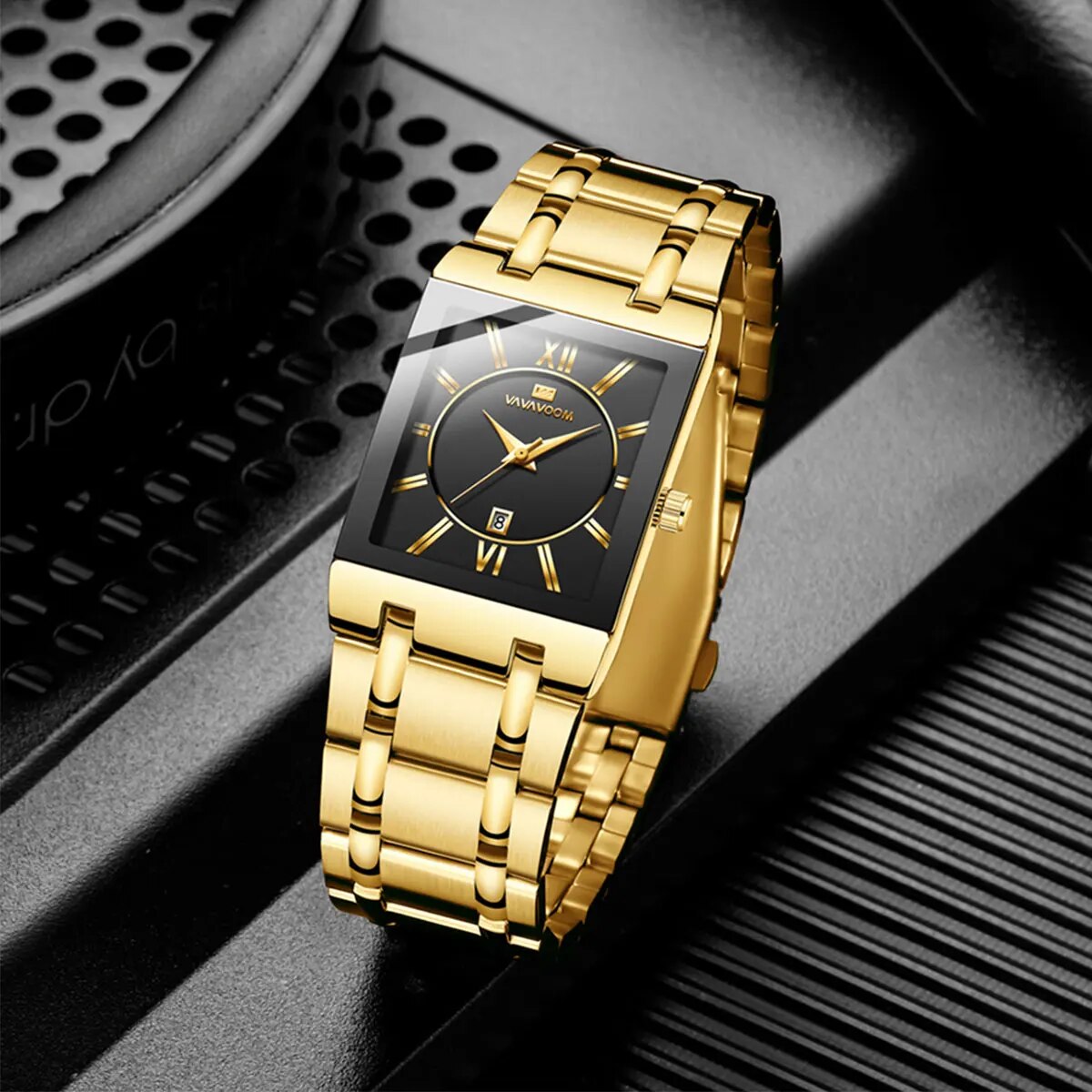 Montre d'affaires pour hommes, - Luxury Watch Gold And Black avis et prix