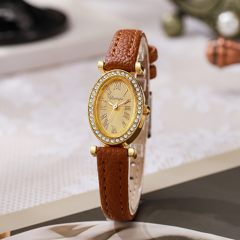 Montre de luxe pour femmes, mo - Luxury Watch Leather Strap avis et prix