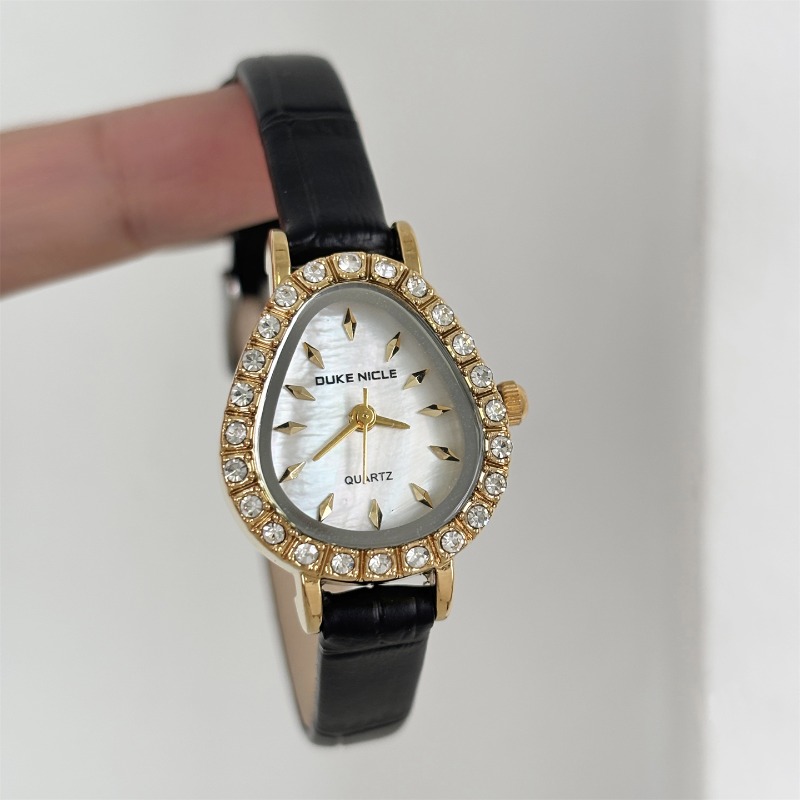 Montre à Quartz de luxe pour f - Luxury Watch Gold And Black avis et prix