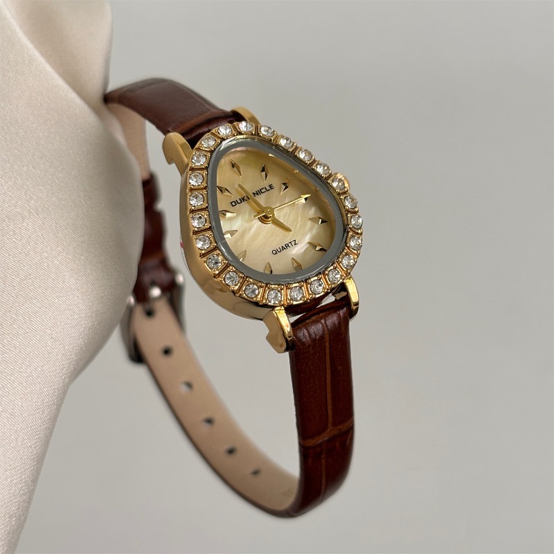 Montre à Quartz de luxe pour f - Luxury Watch Gold And Black avis et prix