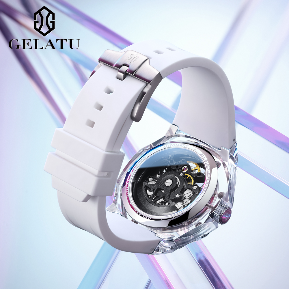 GELATU 8002 montre mécanique a - Luxury Watch Leather Strap avis et prix